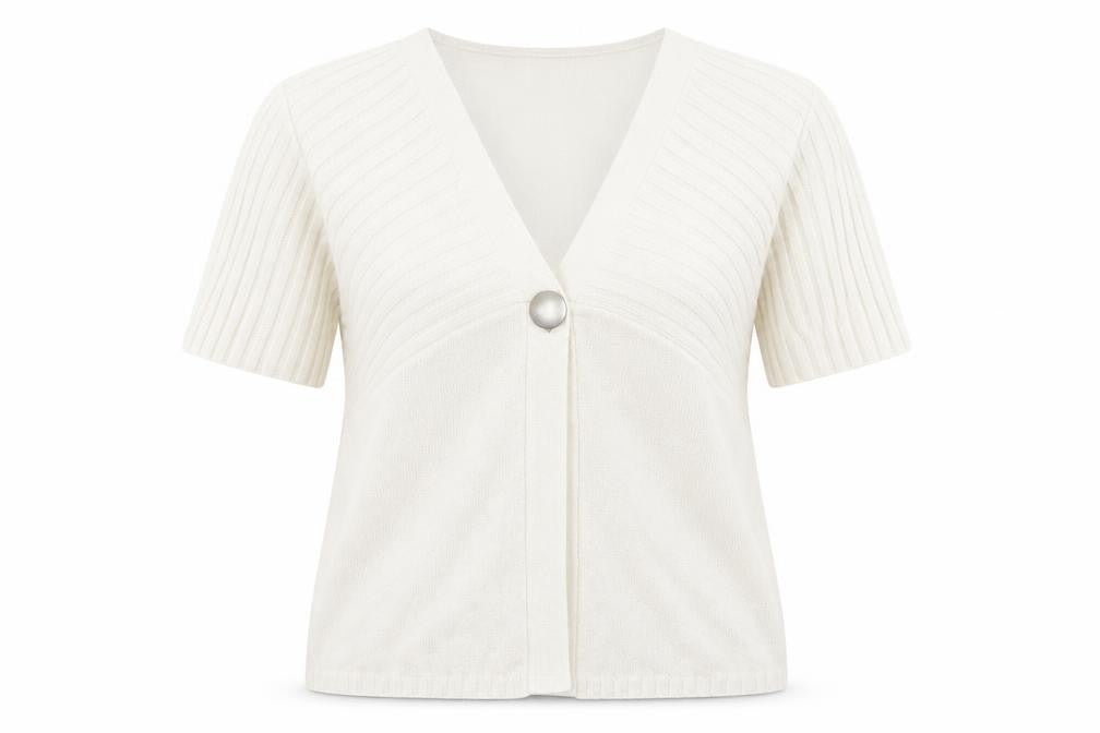 Casamia Womens Ivory   Cardigan Jumper Size L