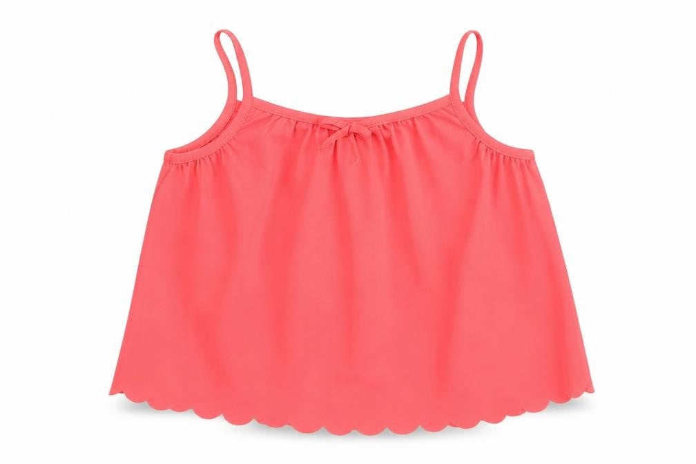 Tu  Girls Pink  Mesh Camisole Blouse Size 7 Years