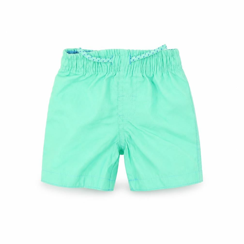 Front view of Primark Baby Green Trousers, size 6-9, Months - SHORTS