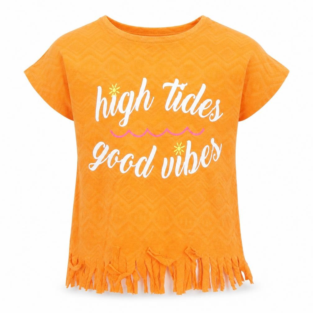 Matalan Girls Orange   Basic T-Shirt Size 4 Years