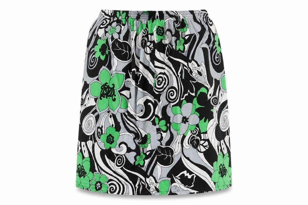 Preworn Womens Multicoloured Floral  A-Line Skirt Size 32 in