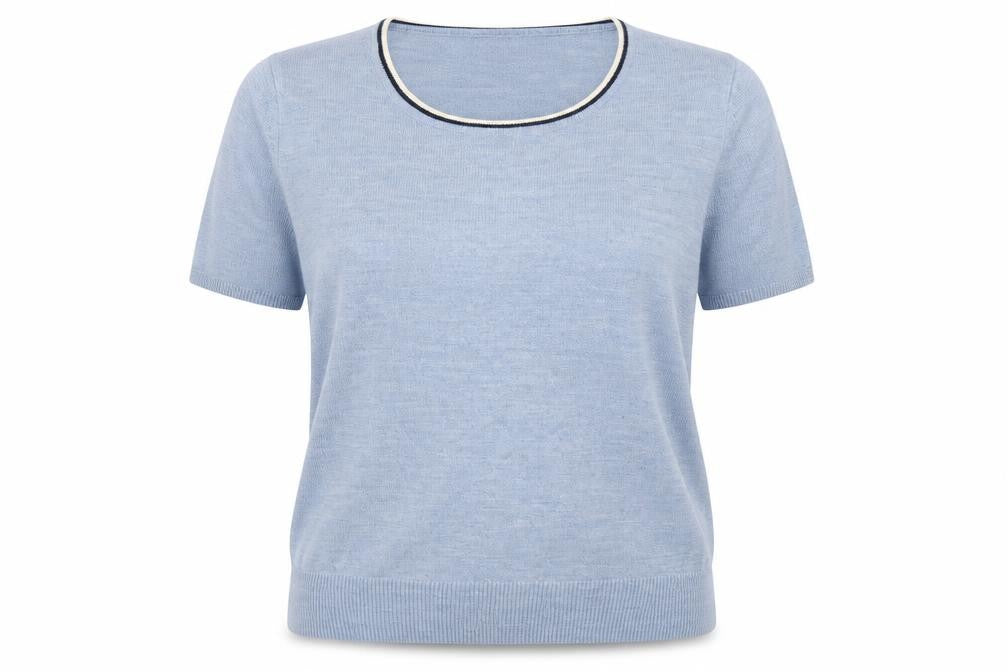 Classic Womens Blue   Basic Blouse Size 16