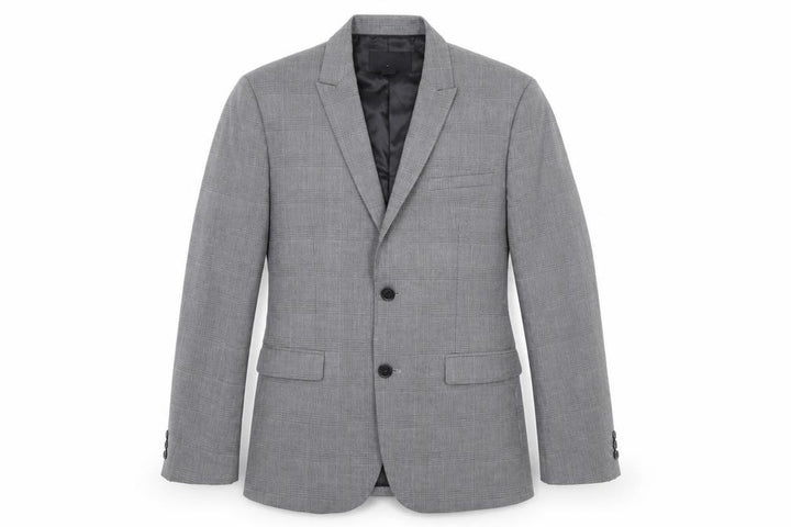H&M Mens Grey Camouflage  Jacket Suit Jacket Size 38