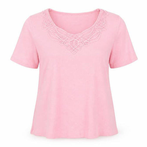Preworn Womens Pink   Basic T-Shirt Size 14