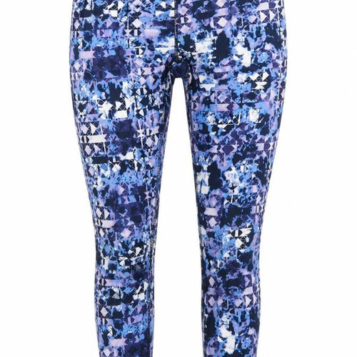 Athletic Clothing Womens Blue Patchwork  Sweatpants Leggings Size 8