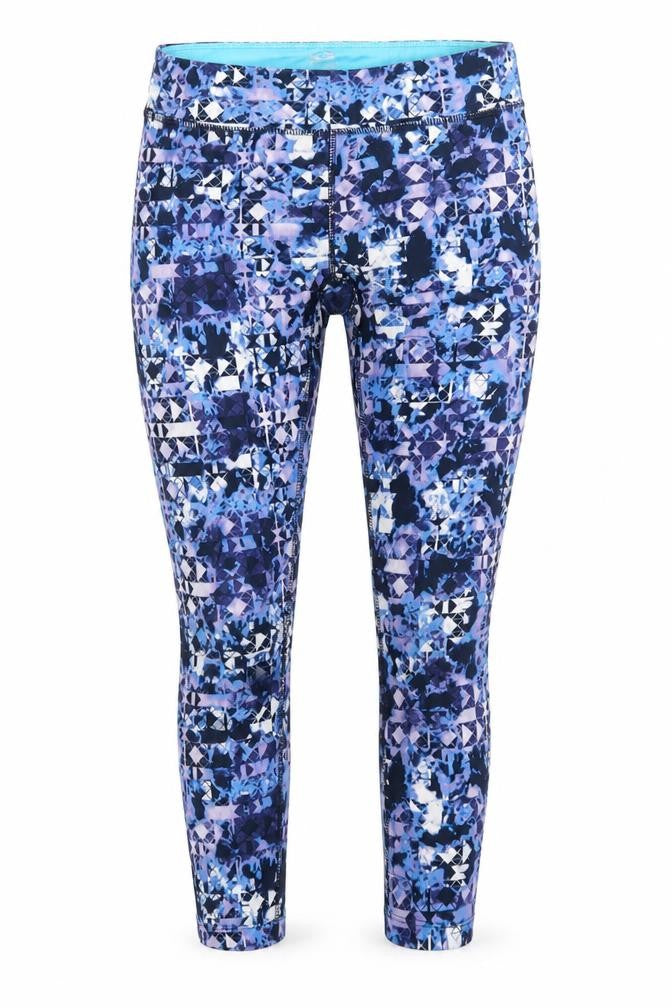 Athletic Clothing Womens Blue Patchwork  Sweatpants Leggings Size 8