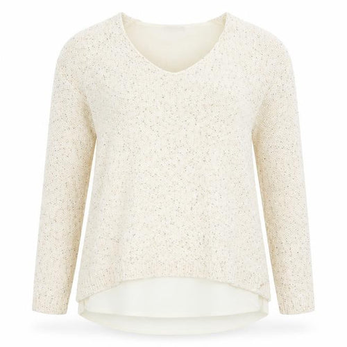 Encuentro Womens Beige   Pullover Sweatshirt Size S