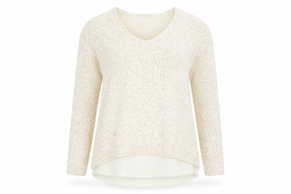 Encuentro Womens Beige   Pullover Sweatshirt Size S