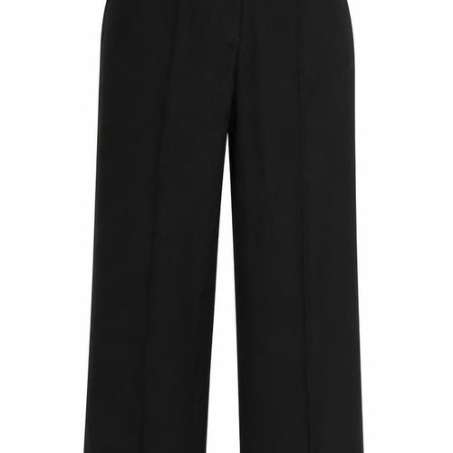 Per Una Womens Black  Rayon Trousers  Size 12 L30 in