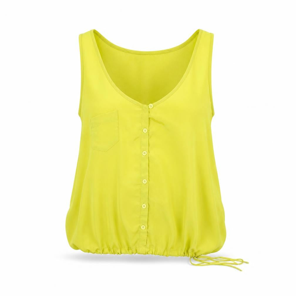 West village Womens Yellow   Basic Tank Size 12