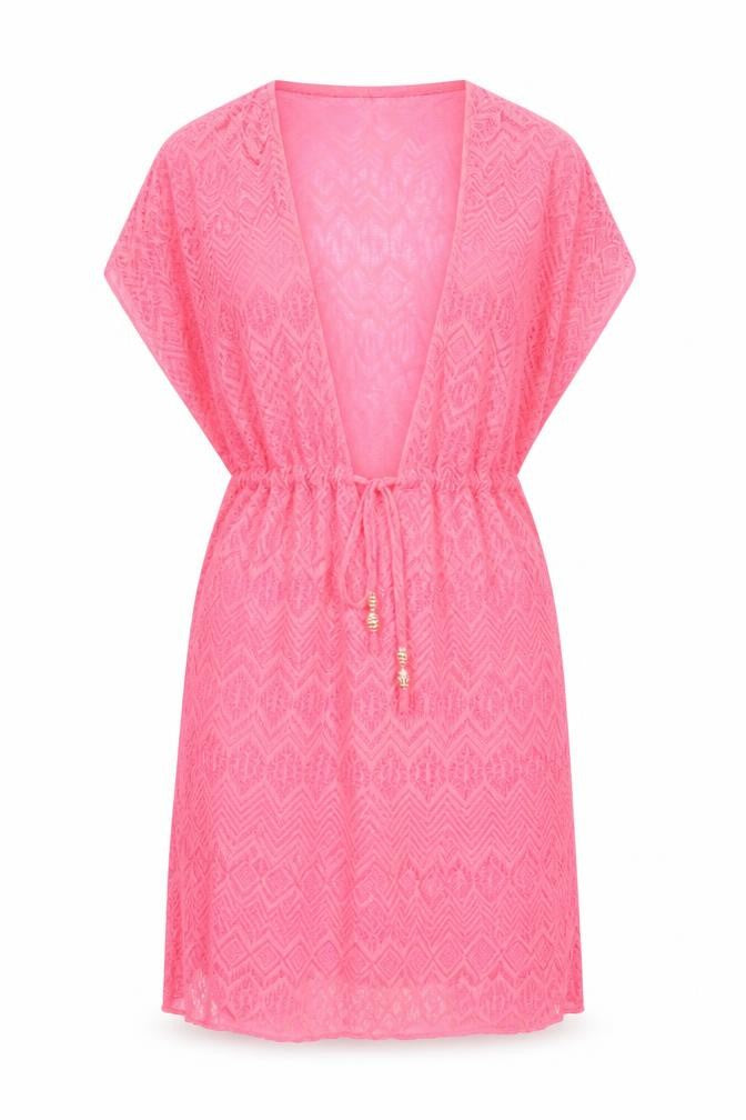 Front view of Atmosphere women’s pink a-line, size S