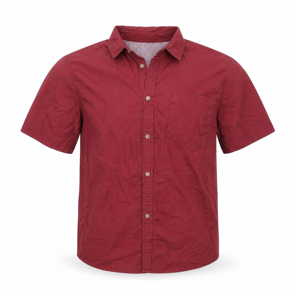 Industrialize  Mens Red    Button-Up Size M