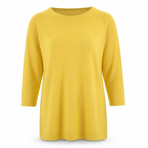 Soon Womens Yellow  Knit Pullover Jumper Size M