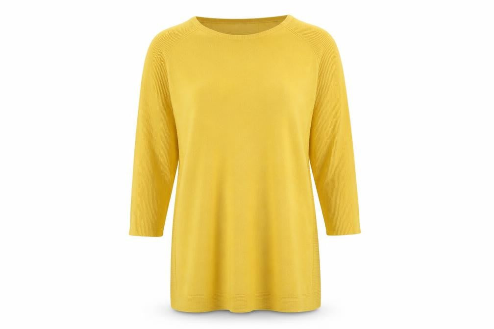 Soon Womens Yellow  Knit Pullover Jumper Size M