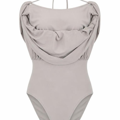 Love Womens Grey   Bodysuit One-Piece Size 8