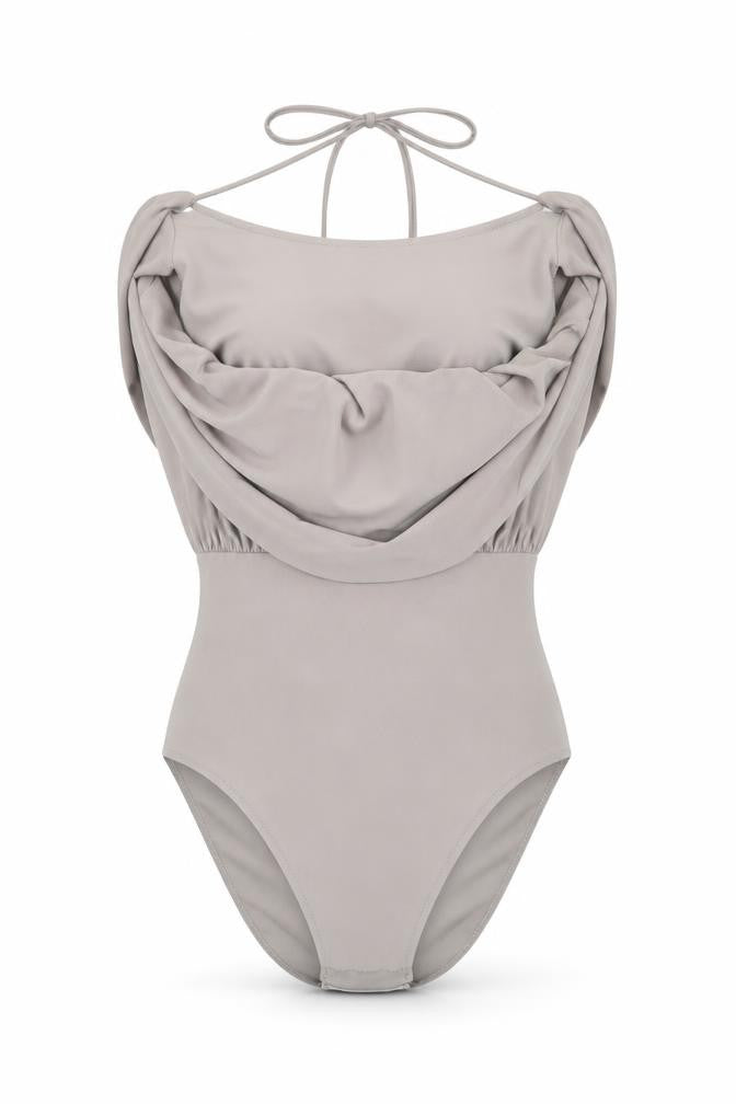 Love Womens Grey   Bodysuit One-Piece Size 8