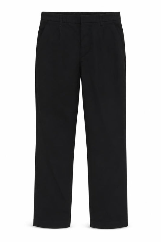 Front view of Very boys’ black dress pants trousers, size 10-11, years - school pants