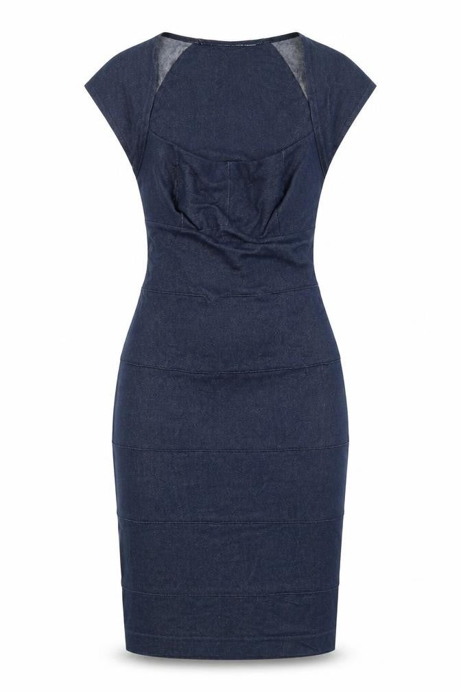 Sasperilla Womens Blue   Pencil Dress  Size 8