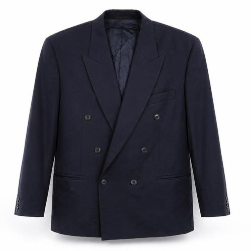 Horne Brothers Mens Blue  Rayon Jacket Suit Jacket Size 44