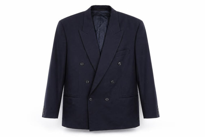 Horne Brothers Mens Blue  Rayon Jacket Suit Jacket Size 44