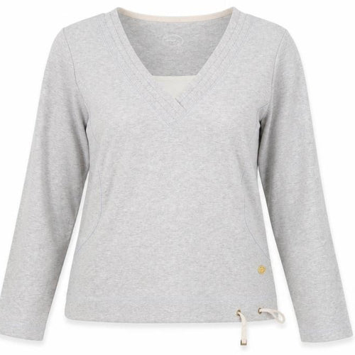 Preworn Womens Grey  Jersey Pullover Sweatshirt Size 16