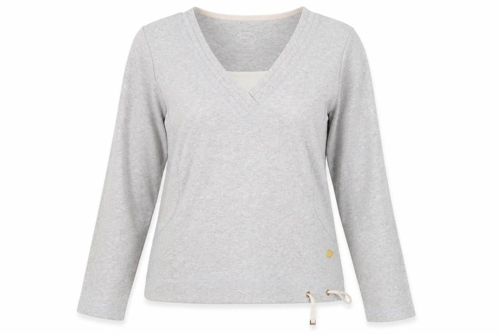 Preworn Womens Grey  Jersey Pullover Sweatshirt Size 16