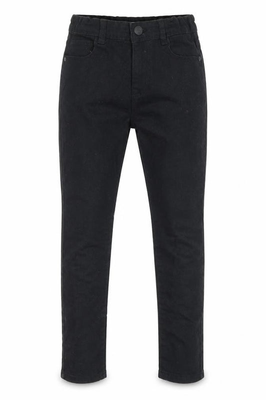 Front view of Denim co girls’ black denim skinny jeans, size 9-10, years