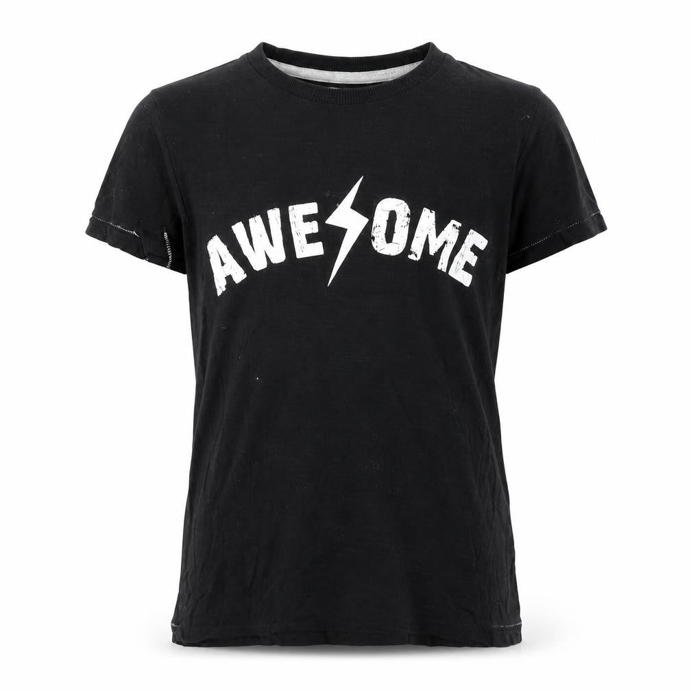 Matalan Boys Black   Basic T-Shirt Size 6 Years  - Awesome