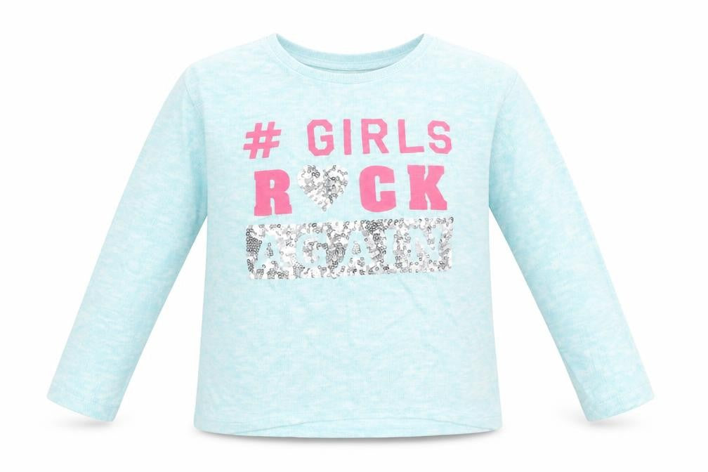 St Bernard Girls Blue   Basic T-Shirt Size 6 Years  - slogan