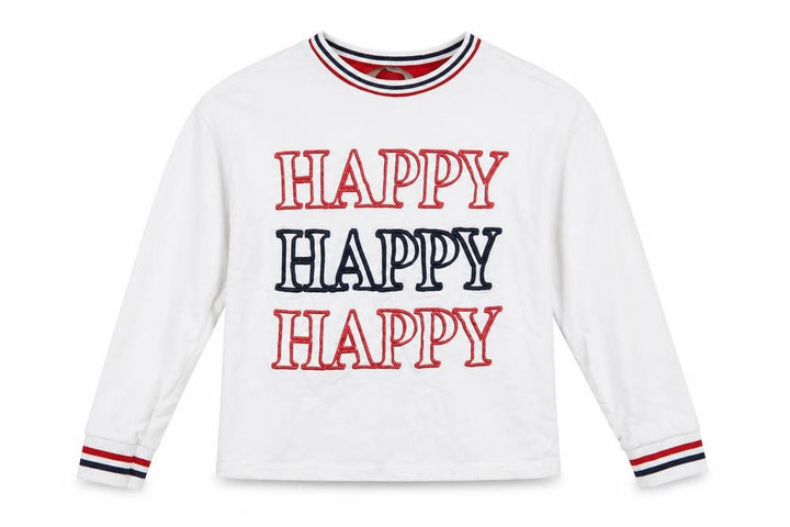 George Boys White Pullover Sweatshirt Size 8-9 Years - happy