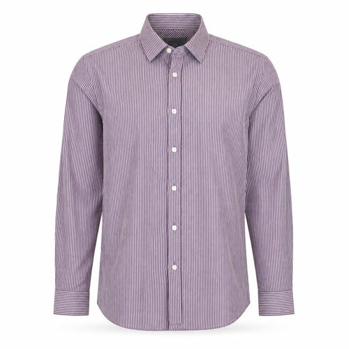 Burton Mens Purple Striped   Button-Up Size 14.5
