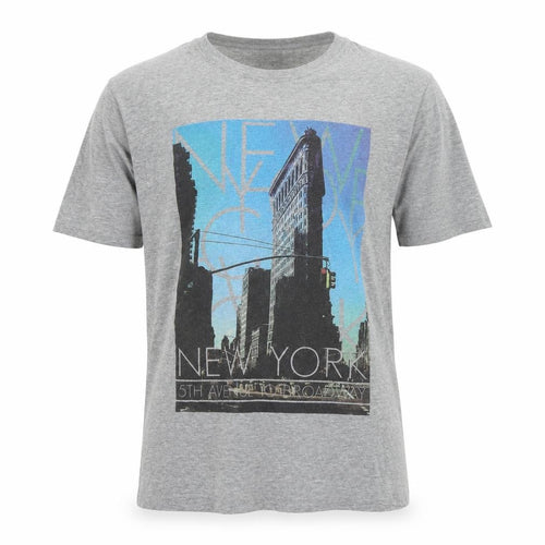 cotton soul Mens Grey    T-Shirt Size M  - new york