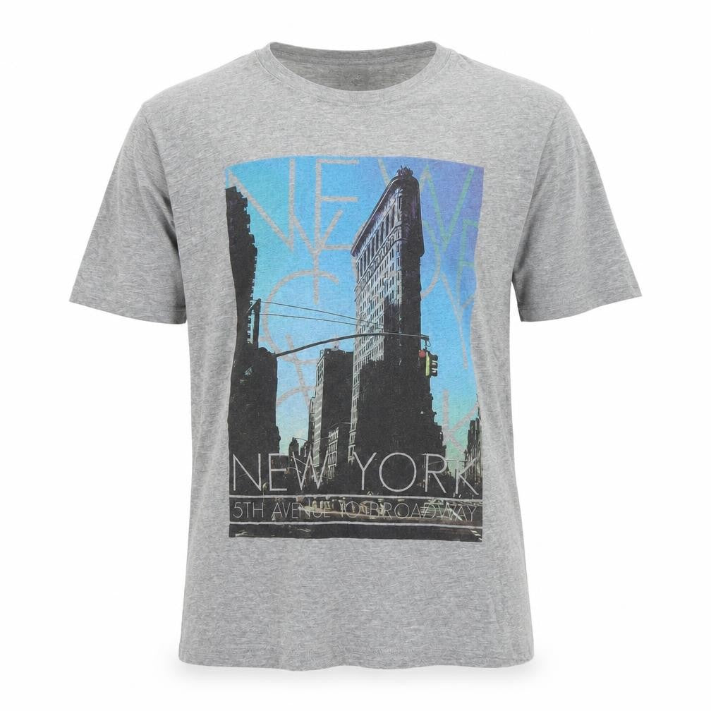 cotton soul Mens Grey    T-Shirt Size M  - new york