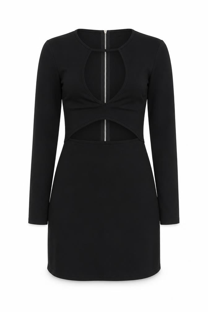 Yoins Womens Black   Shirt Dress  Size 10