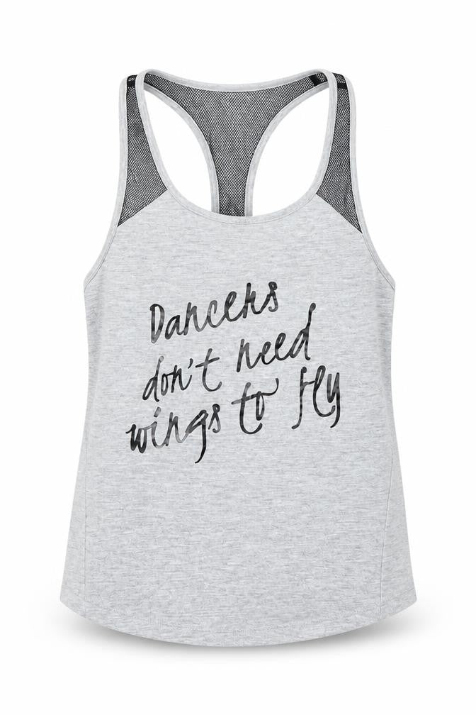 Bloch Girls Grey   Basic Tank Size 8-9 Years