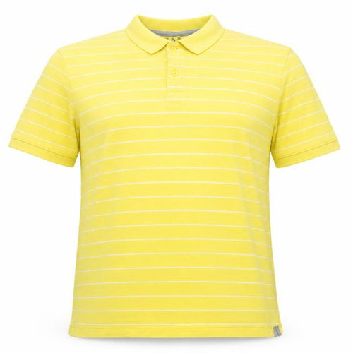 Sand stone Mens Yellow Striped   Polo Size XL