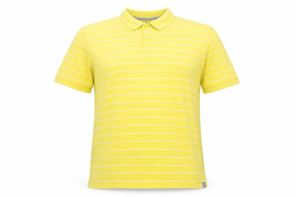 Sand stone Mens Yellow Striped   Polo Size XL