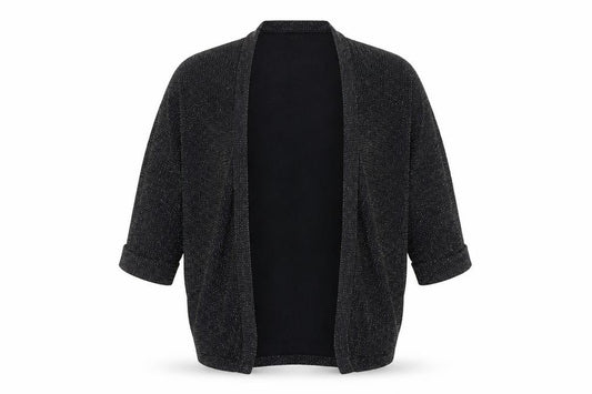 Pink Apple Girls Black   Cardigan Jumper Size 7-8 Years