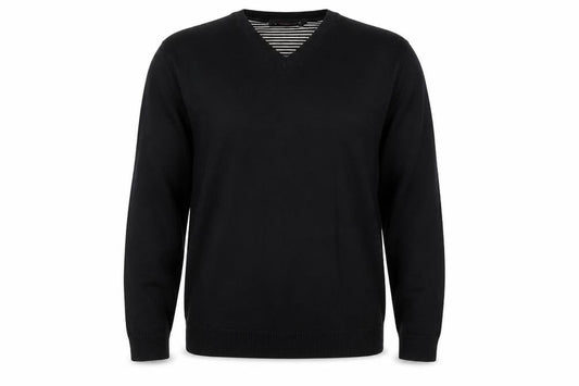 Front view of Burton men’s black jumper, size L