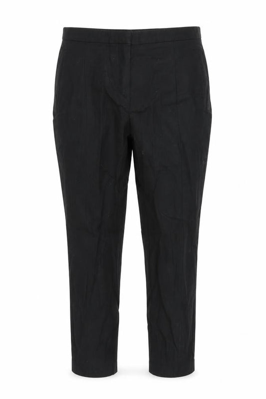 Front view of Next women’s black trousers, size UK 12, 25-inch leg