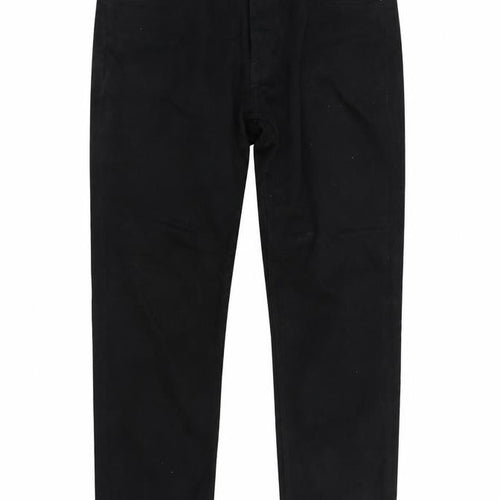pre worn Womens Black   Straight Jeans Size L L30 in
