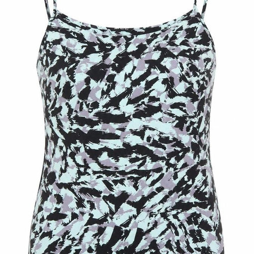 Miss Selfridge Womens Blue Camouflage  Basic Blouse Size 8
