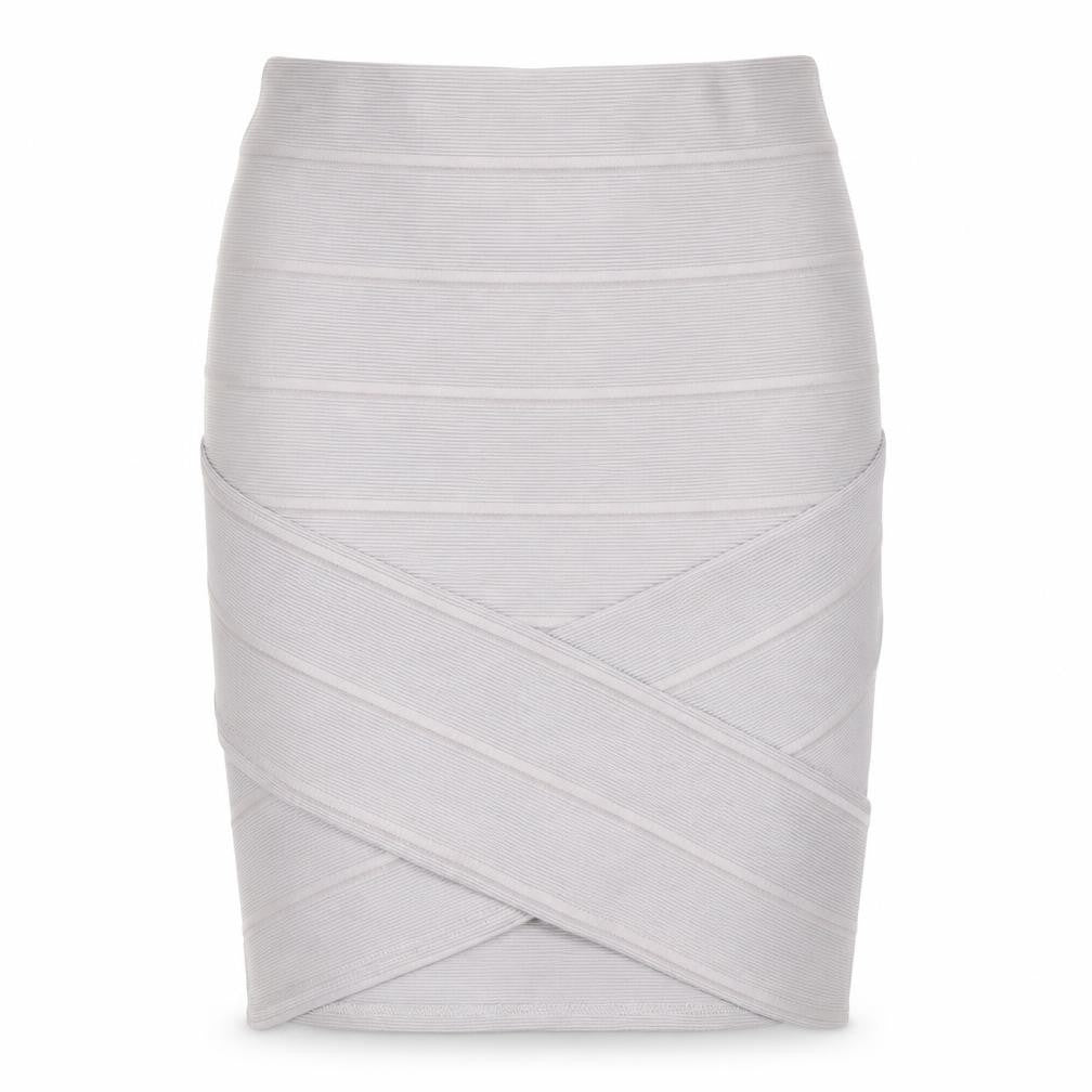 Miss Selfridge Womens Grey   A-Line Skirt Size 8