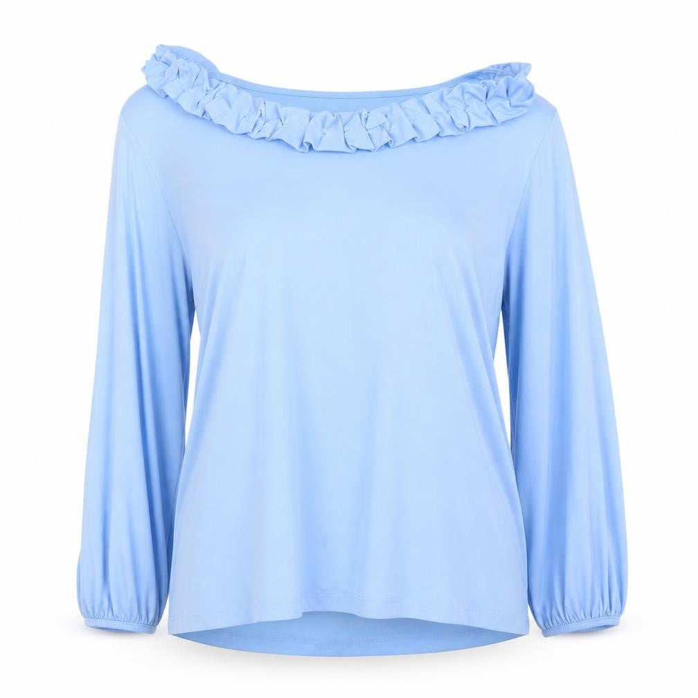 Susan Graver Womens Blue   Basic Blouse Size 2XL