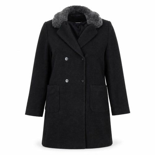 George Womens Grey   Overcoat Coat Size M