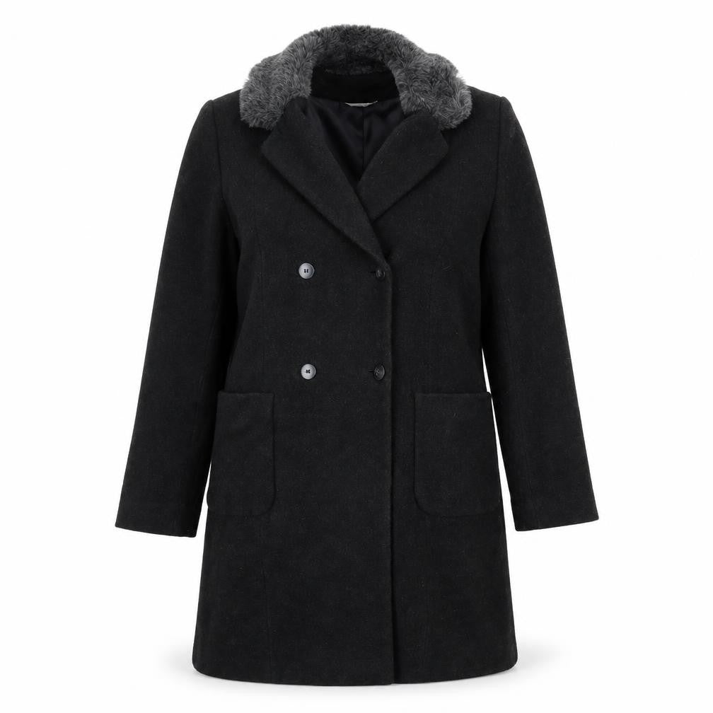 George Womens Grey   Overcoat Coat Size M