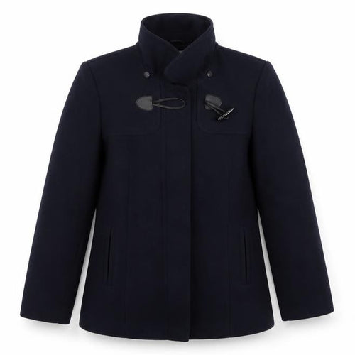 Wallis Womens Blue  Fleece Overcoat Coat Size 14