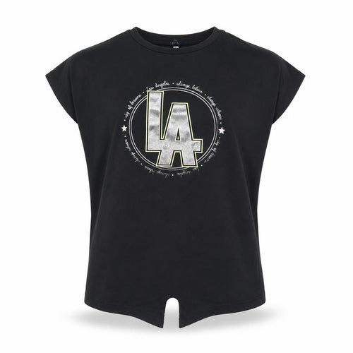 George Girls Black   Basic T-Shirt Size 7-8 Years