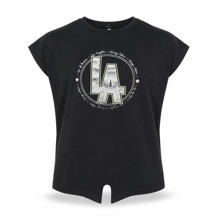 George Girls Black Basic T-Shirt Size 7-8 Years