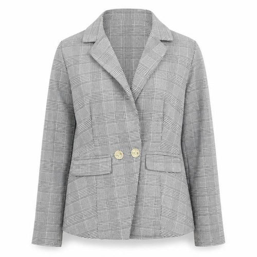 Love & Other things Womens Black Houndstooth  Jacket Blazer Size XS